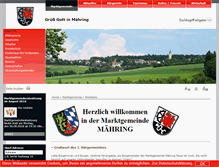 Tablet Screenshot of maehring.de